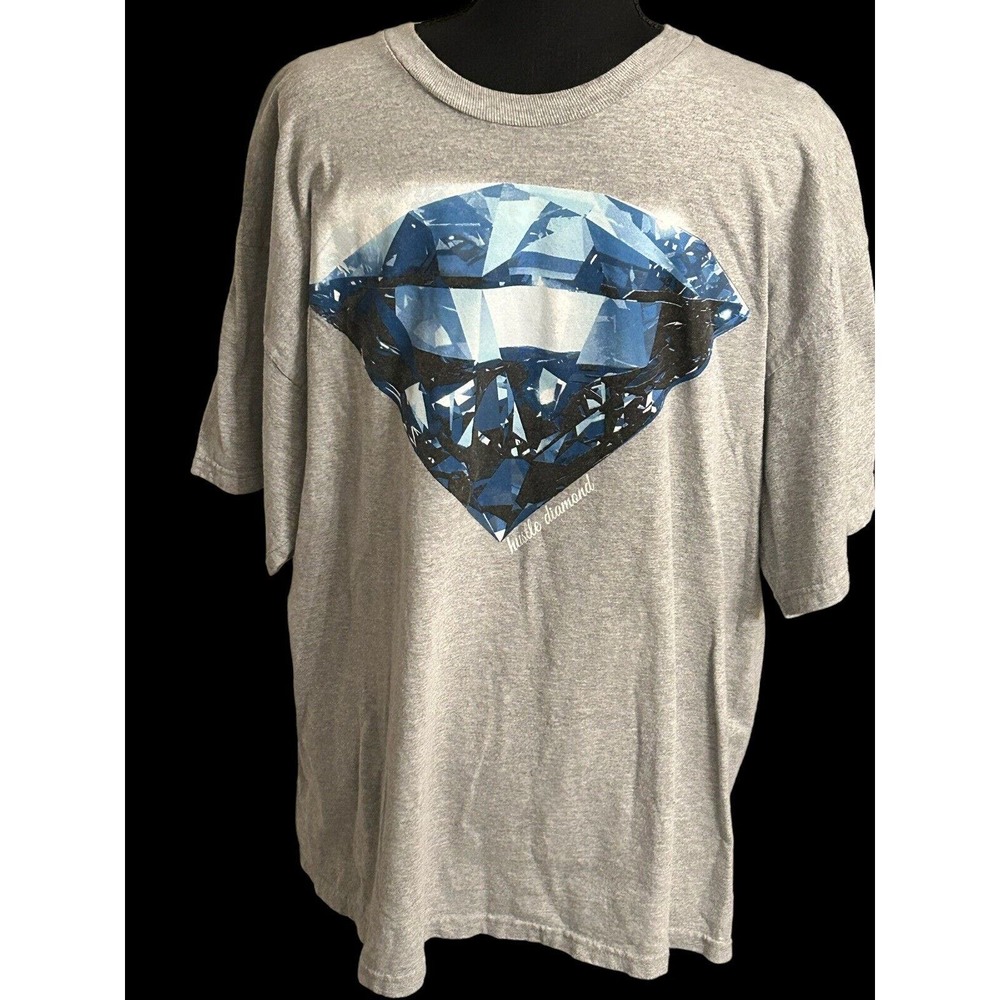 Hustle Avenue Men T-Shirt XL Diamond Graphic‎ Adult Tee Streetwear
